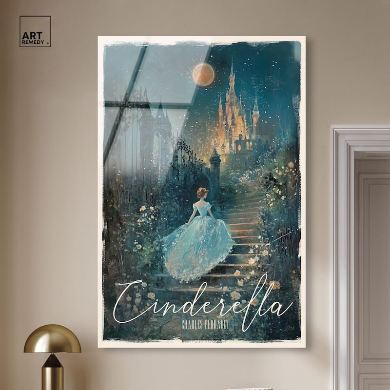 Classic Cinderella Acrylic by Art Remedy, Ready to Hang