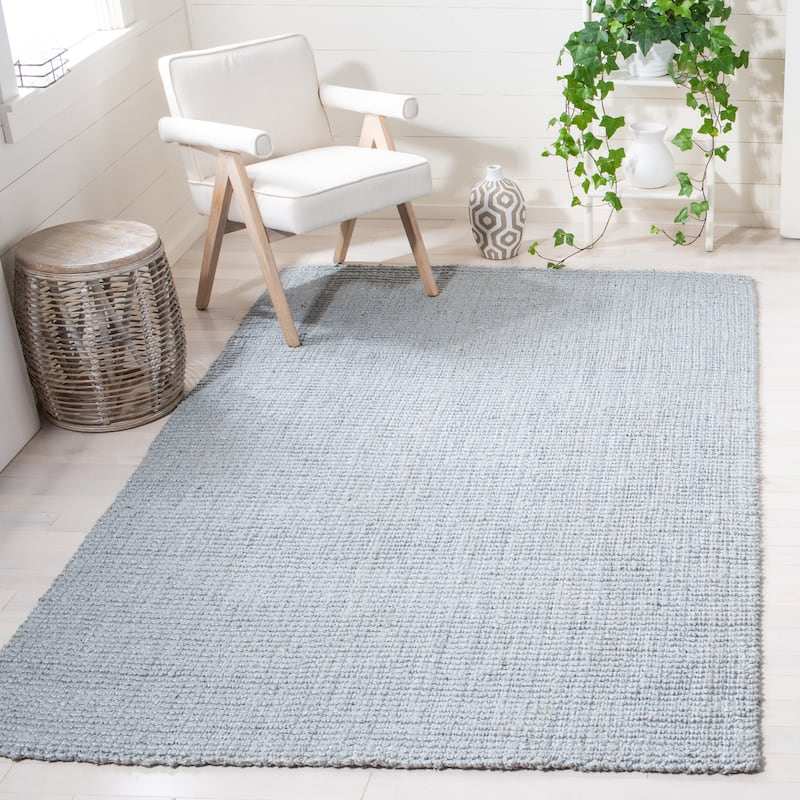 SAFAVIEH Handmade Natural Fiber Beacon Jute Rug - 8' x 10' - Light Grey - Rectangle