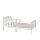 preview thumbnail 6 of 7, Toddler Bed Classic Design Wood Bed Frame with Two Side Guardrails White