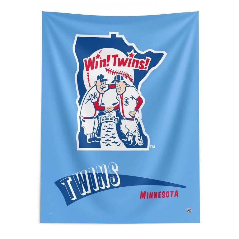MLB CC Throwback Wall Hanging - 50" x 60" - Minnesota Twins