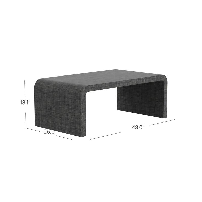 Chatham Waterfall Raffia Coffee Table