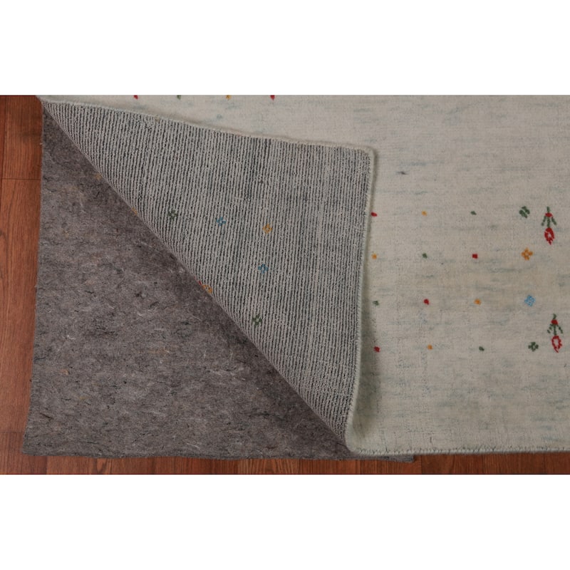 Tribal Gabbeh Indian Area Rug Handmade Wool Carpet - 7'5" x 11'7"