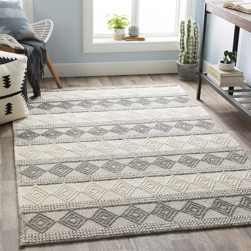Livabliss Hygge Handmade Modern Rustic Area Rug - Charcoal - 9' x 12'