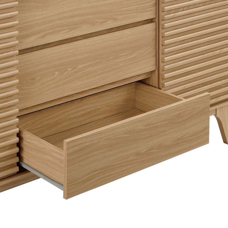 Render 63" Sideboard Buffet Table or TV Stand - Oak