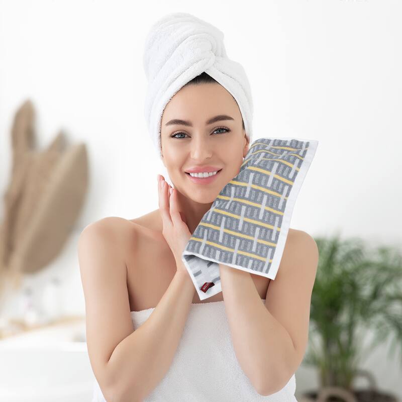 Cotton Comfort Washcloths, Highly Absorbent and Lightweight Face Towels for Hotel, Spa, Bathroom 13" x 13"