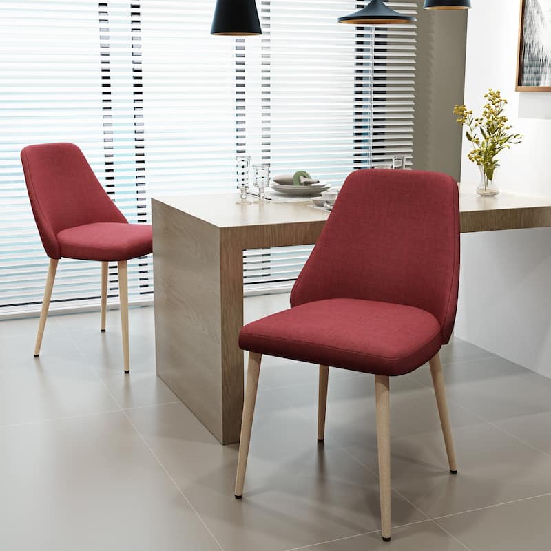 Marlee Mid Century Fabric Dining Chair (Set of 2) by Christopher Knight Home