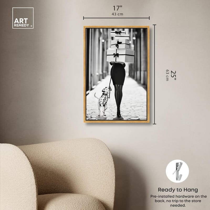 City Dalmatian Canvas by Art Remedy