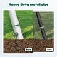 preview thumbnail 8 of 16, Hapfan 7.3ft Tall 600lb Heavy Duty Swing Set with 1 Platform Swing, 2 Belt Swings,A Frame Metal Swing Set