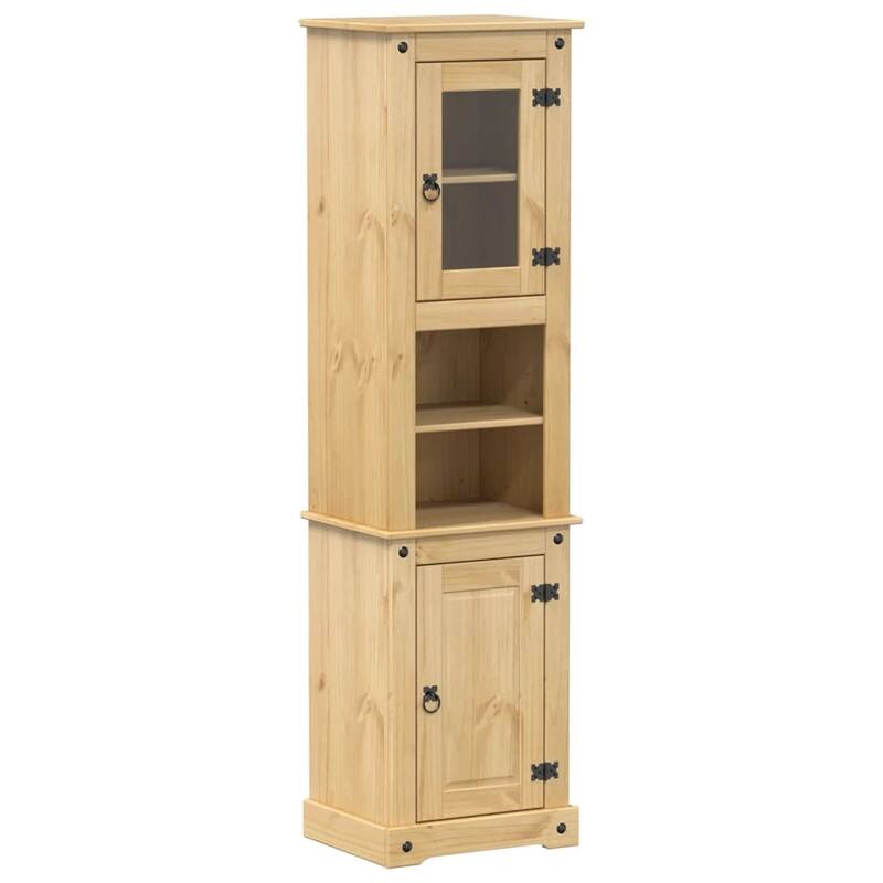 vidaXL Bathroom Cabinet Honey wood - 15.7 x 19.7 x 72.8 in