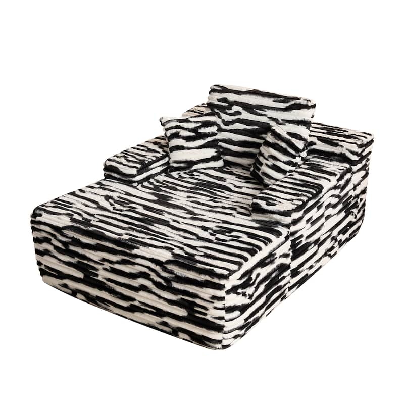 OVIOS Plush Convertible Floor Lounge Sofa