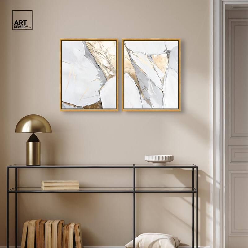 Cracks of Creation III Canvas Set of 2 by Art Remedy