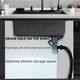 Stainless Steel Drop-in Kitchen Sink Waterfall Faucet and Ac