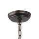 preview thumbnail 4 of 3, Luna 4 Light Bronze & Gold Sphere Mini Chandelier - 16'' W x 18'' H