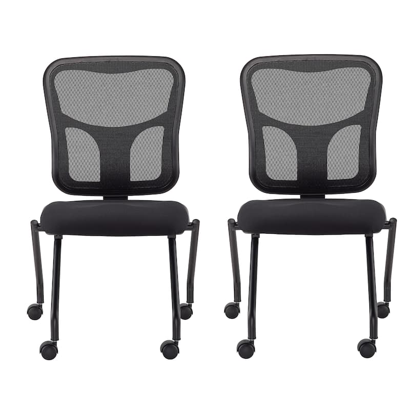Eurotech Seating Flip Chair Flip Folding Chairs, Set of 2 - Armless
