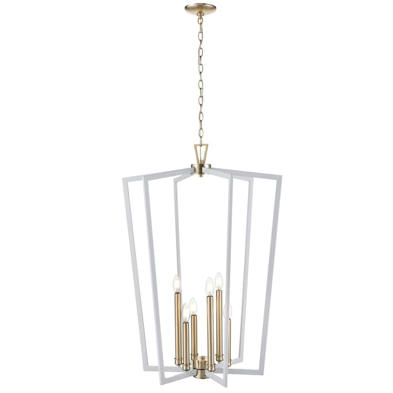 Lizabeth Pendant Light Matte White/Modern Gold