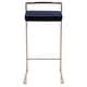 preview thumbnail 40 of 51, Silver Orchid Forrest Stackable Stainless Steel Bar Stool (Set of 2) - N/A Blue Velvet