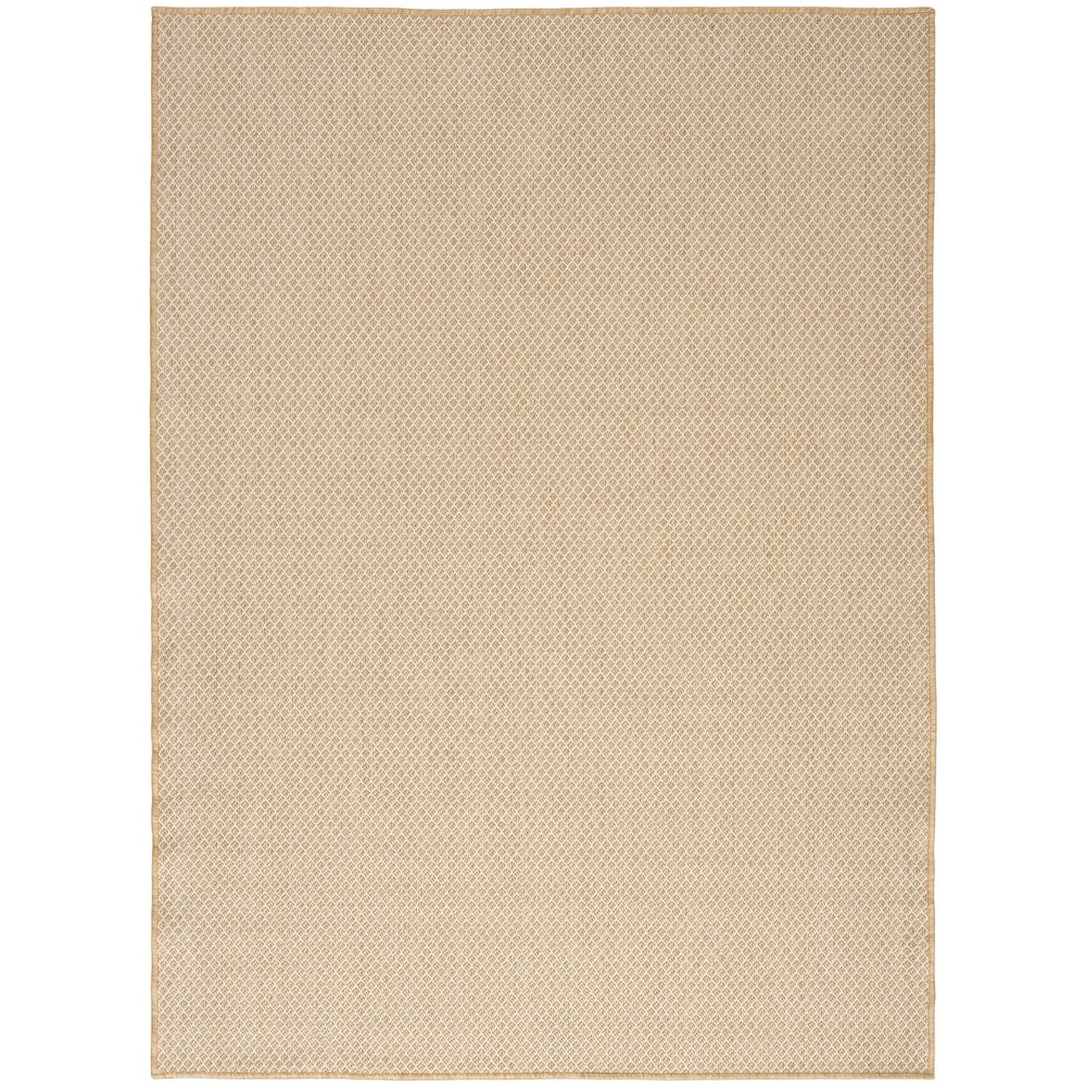 Nourison Courtyard Indoor/Outdoor Modern Geometric Area Rug