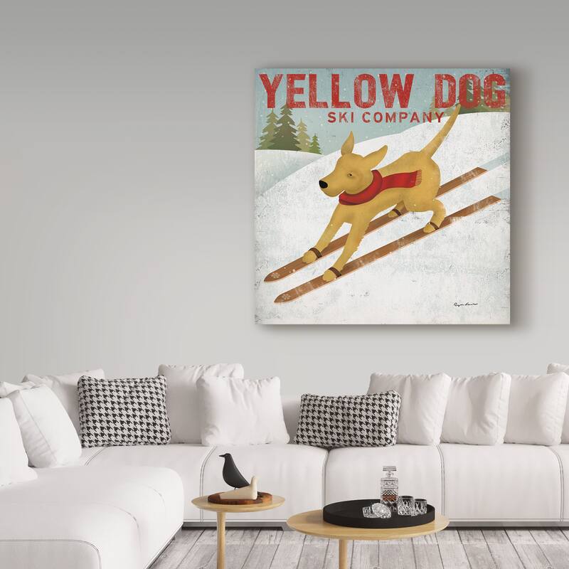 Ryan Fowler 'Yellow Dog Ski Co' Canvas Art