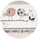 preview thumbnail 7 of 12, SAFAVIEH Carousel Kids Laureana Transitional Rug 4' Round - Pink/Ivory