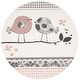 preview thumbnail 8 of 10, SAFAVIEH Carousel Kids Madlen Transitional Rug 4' Round - Pink/Ivory - Round