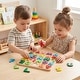 preview thumbnail 5 of 3, Wooden Alphabet Puzzle for Toddlers - ABC Learning Board with Shapes, Early Preschool Educational Toy for Kids