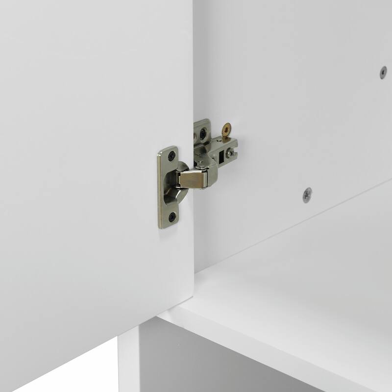 Four-Door Metal Handle Storage Cabinet