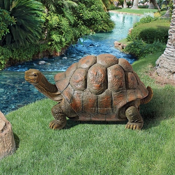 Shop Design Toscano The Cagey Tortoise Statue Medium Free