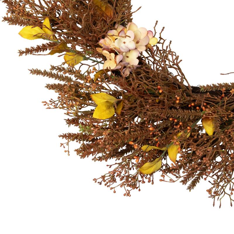 Fall Grass Autumn Harvest Artificial Wreath - 32"