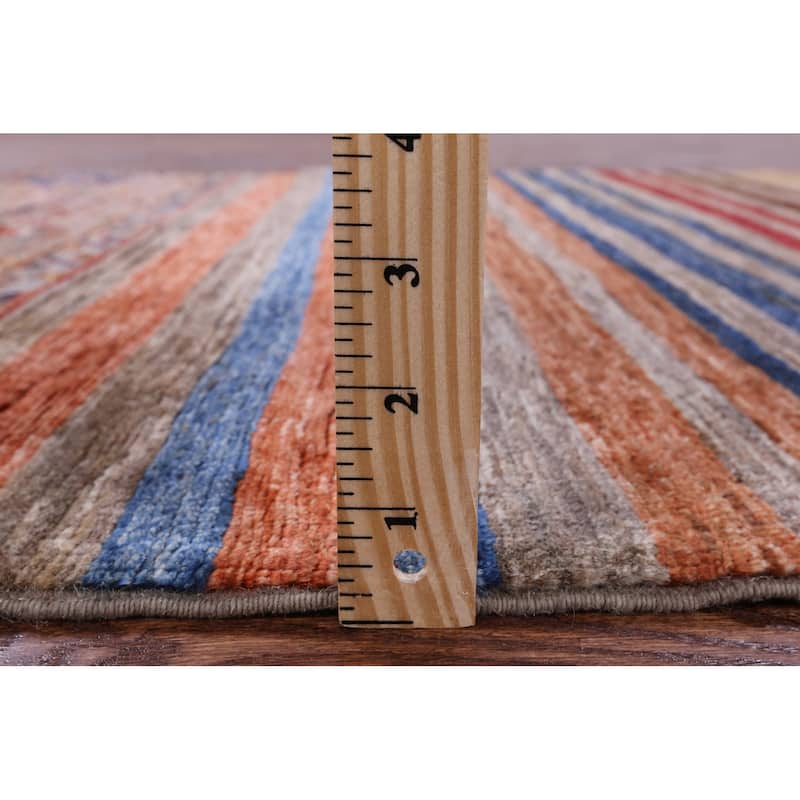 Golden Nile Khorjin Persian Gabbeh Hand Knotted Wool Rug - 3' 5" X 5' 0"
