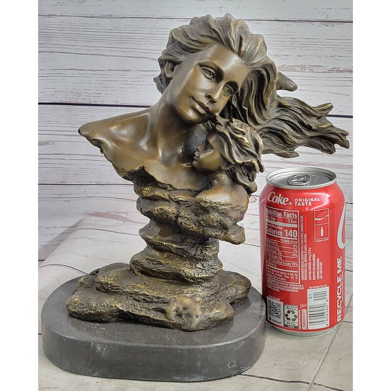 Mother Child Bronze Sculpture Maternity Mothers Day Shower Gift Maternal Love