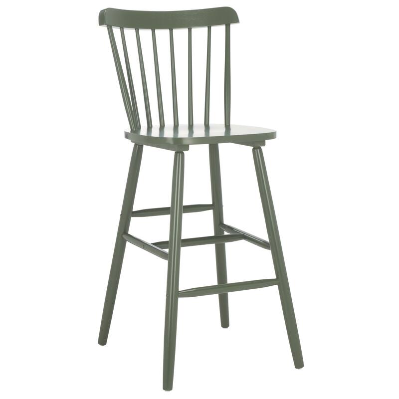 SAFAVIEH Aida 30-inch Spindle Farmhouse Bar Stool (Set of 2) - 19.9" x 19.8" x 38" - 20"W x 20"D x 43"H
