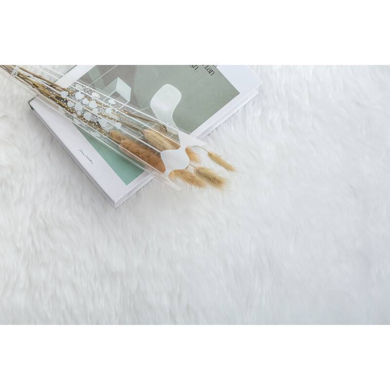 Flokati Shag Collection 5x7 Area Rug - 5' x 7' - 5' X 7'