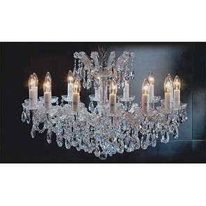 Maria Theresa Chandelier Crystal Lighting Trimmed With SpectraÃ¢Â„Â¢ Crystal Gold - Chandeliers For Bedrooms by Overstock.com