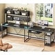 preview thumbnail 3 of 8, L Shaped Gaming Desk Computer Desk Corner Desk Pegboard Power Outlet