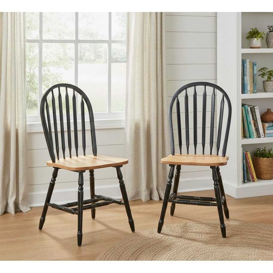 Simple Living Carolina Solid Wood Spindle Dining Chairs (Set of 2)