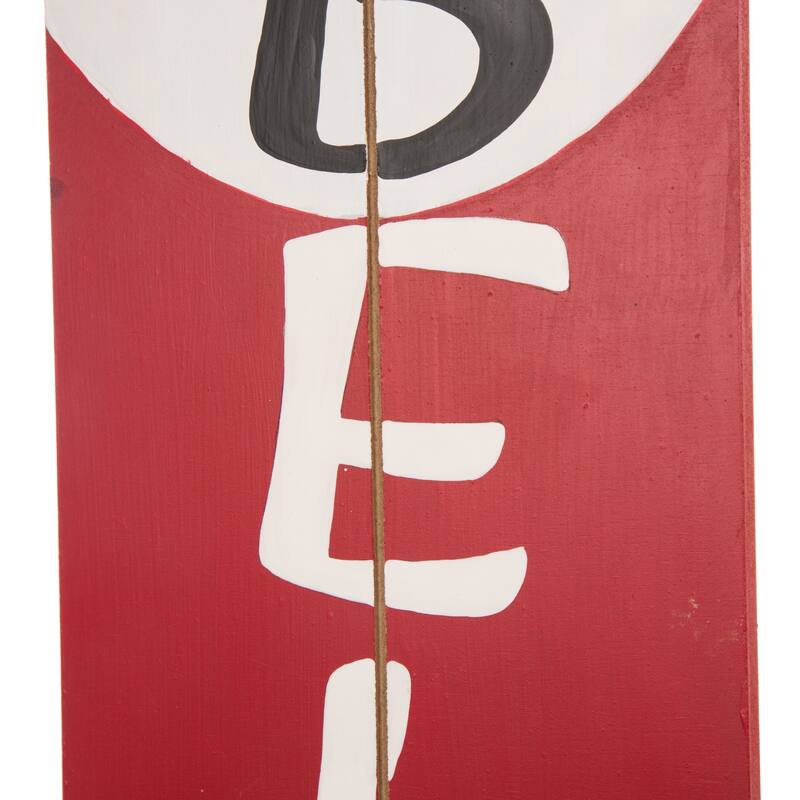 Glitzhome Christmas Wooden 42-inch Santa / Snowman Porch Sign