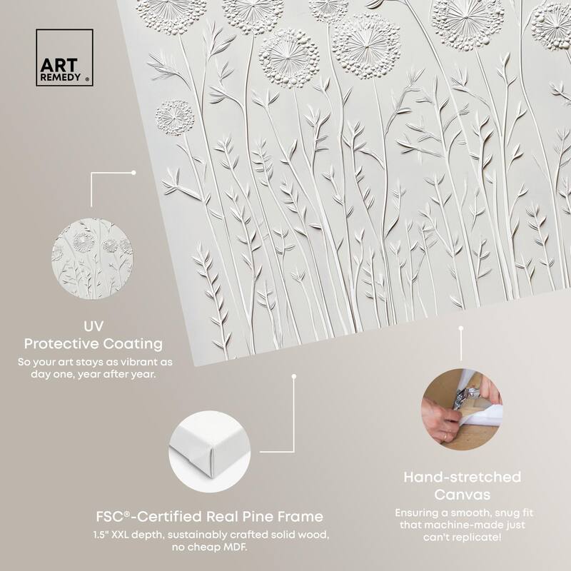 Floral Lace II Canvas by Art Remedy, Gallery Wrapped