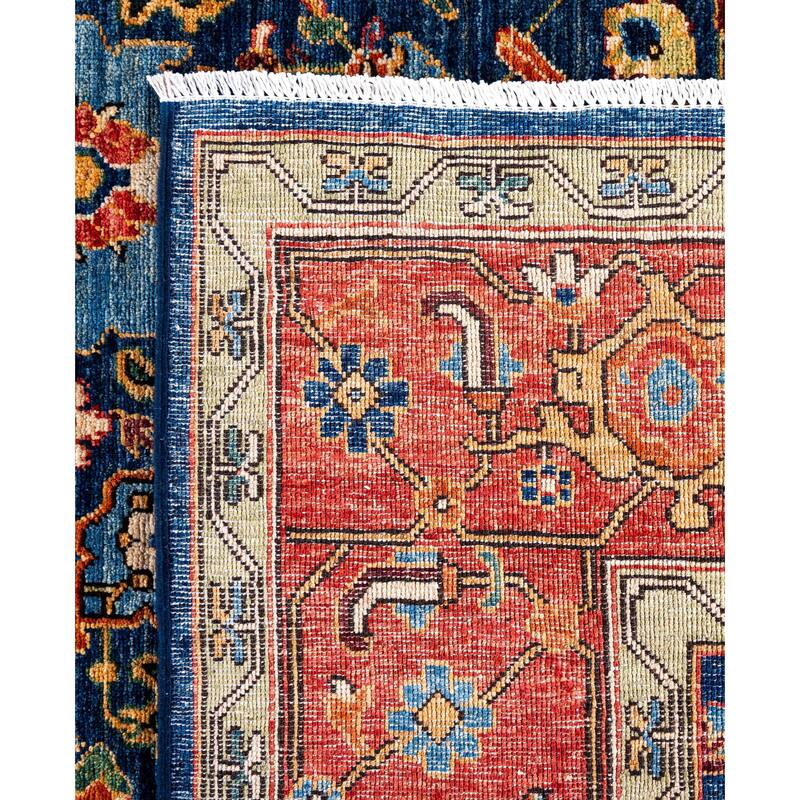 Serapi One-of-a-Kind Hand-Knotted Area Rug - Blue - 8' 1" x 10' 3"