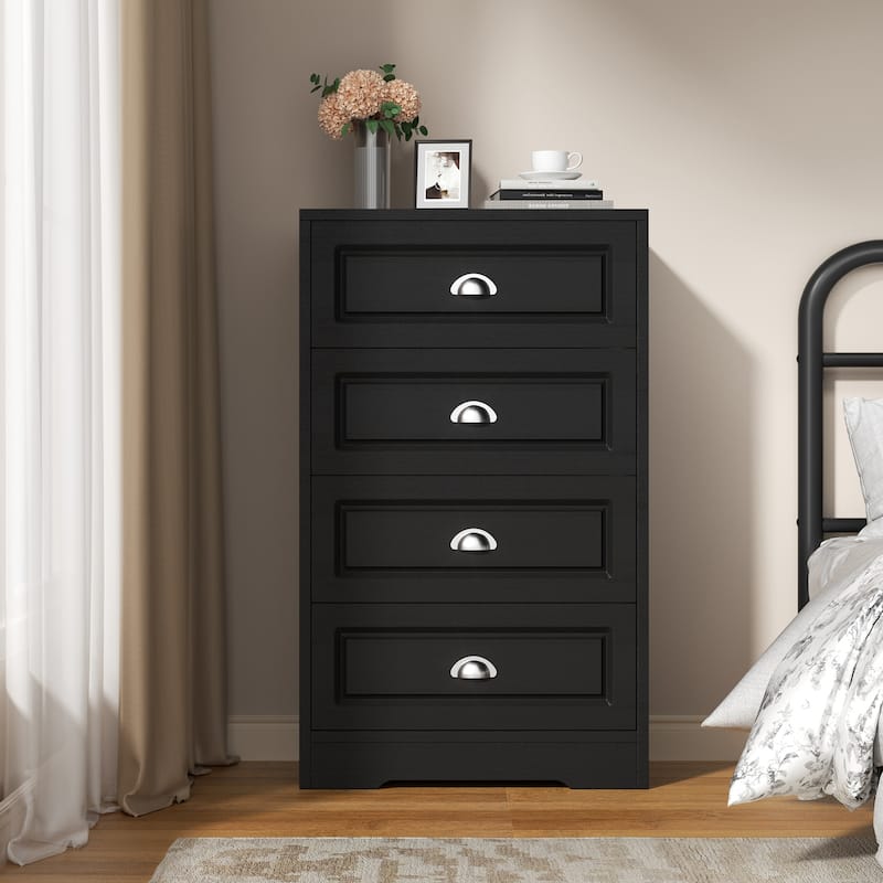 4-Drawer Dresser - Storage Cabinet for Hallway, Living Room & Bedroom