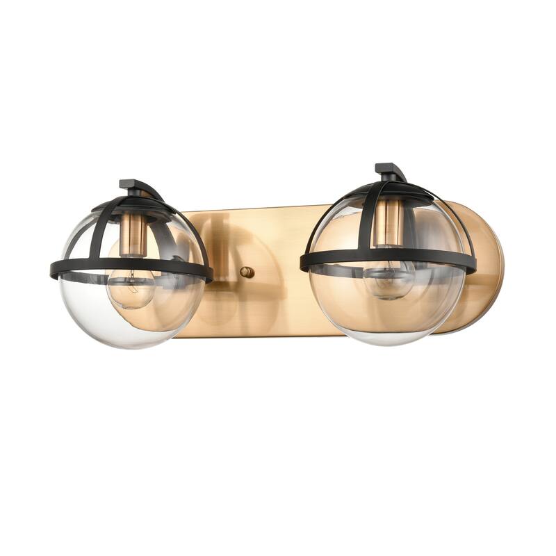 Elk Home Davenay Multiple Finishes With Clear Glass 2 Light Vanity Light