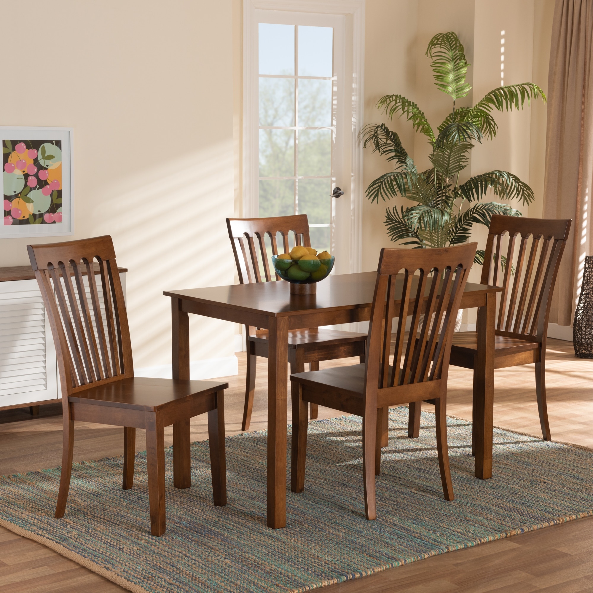 Erion Modern and Contemporary 5 Piece Dining Set On Sale Bed