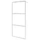 preview thumbnail 36 of 71, vidaXL Walk-in Shower Wall multi size Half Frosted ESG Glass Black Whole Frosted ESG (30.7" - 31.5") x 76.8" - Silver