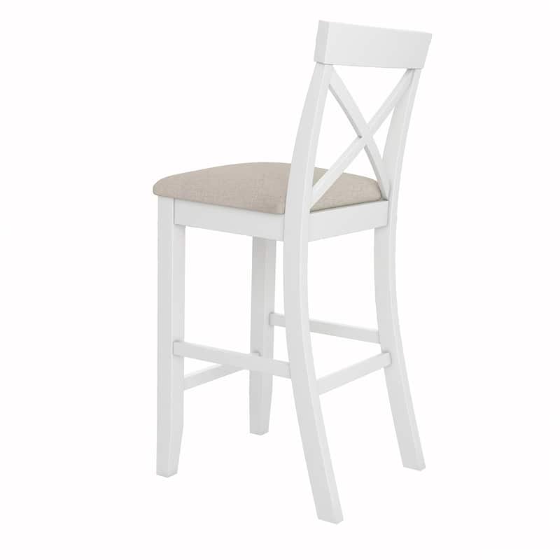 3PCS Counter Height Wood Bar Dining Set