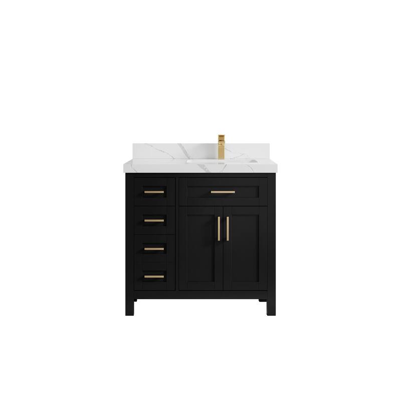 Willow Collections 36 in. W x 22 in. D Cambridge Right Offset Sink Bathroom Vanity with Countertop