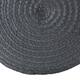 Santa Rosa Woven Jute-look Indoor/ Outdoor Solid Pouf - 18"X18"X12"