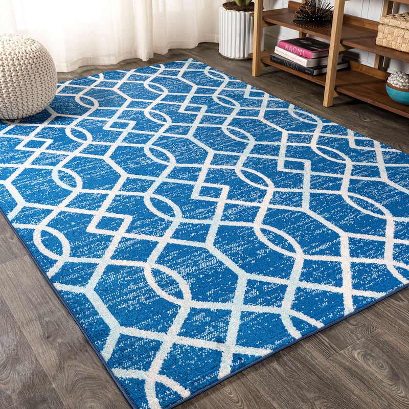 JONATHAN Y Moroccan Ogee Fretwork Area Rug