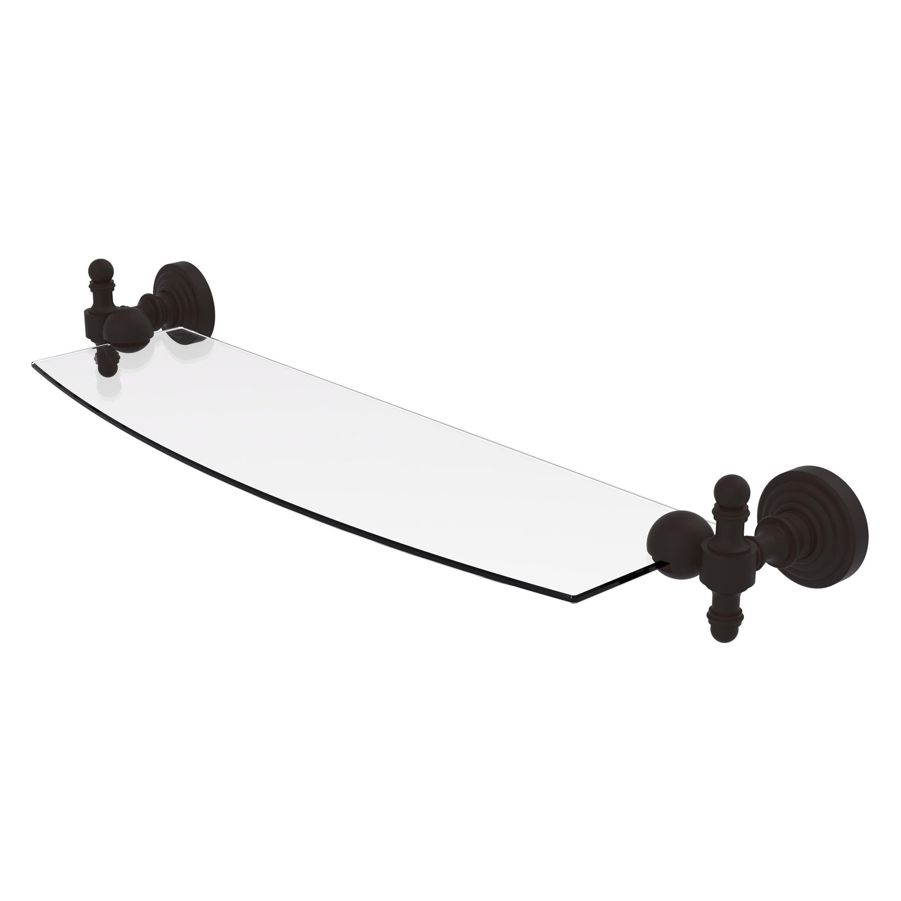 Allied Brass Retro Wave 18 Inch Glass Shelf