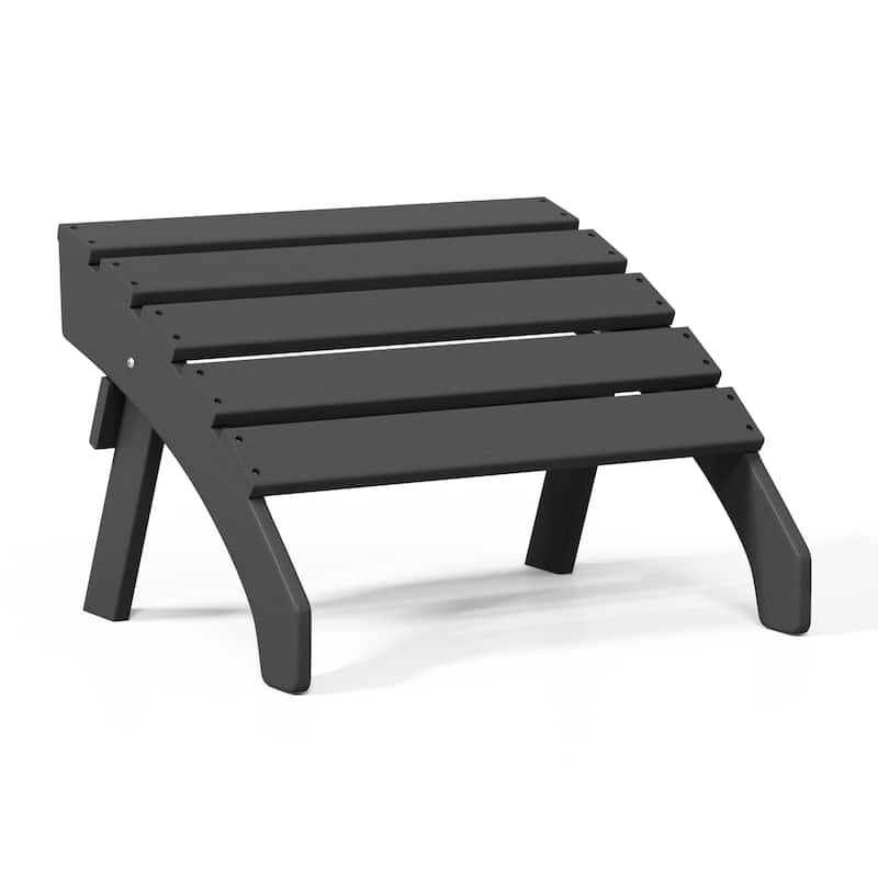 Polytrends Altura Outdoor Adirondack Folding Ottoman