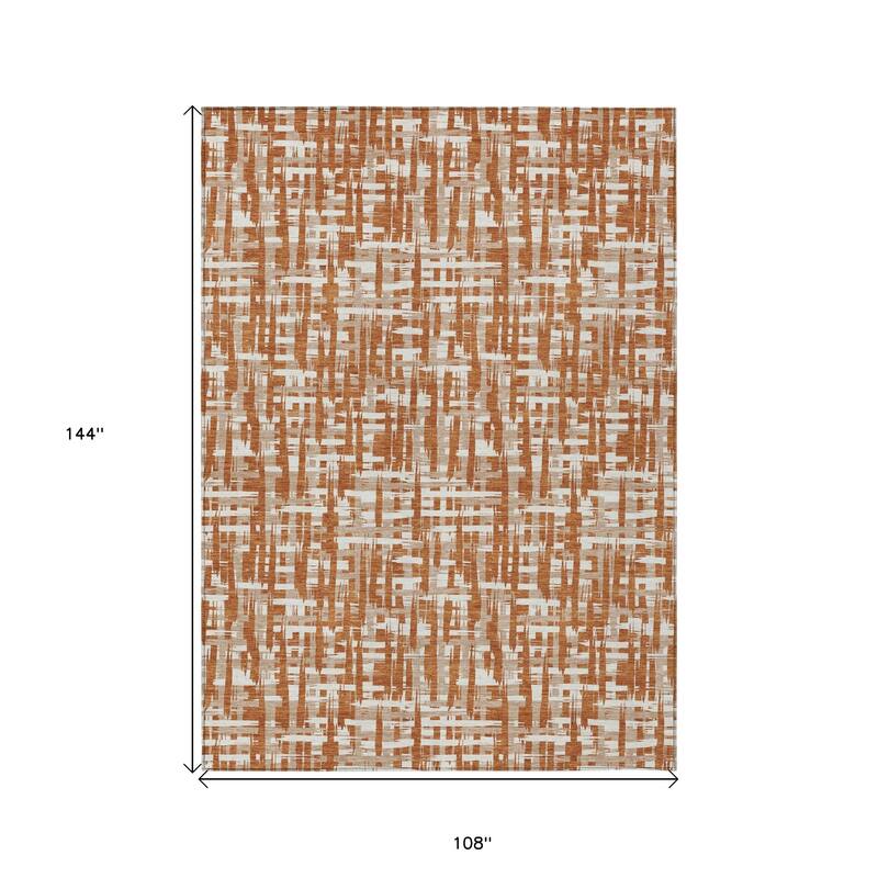 HomeRoots Abstract Transitional Rectangle Outdoor Rug