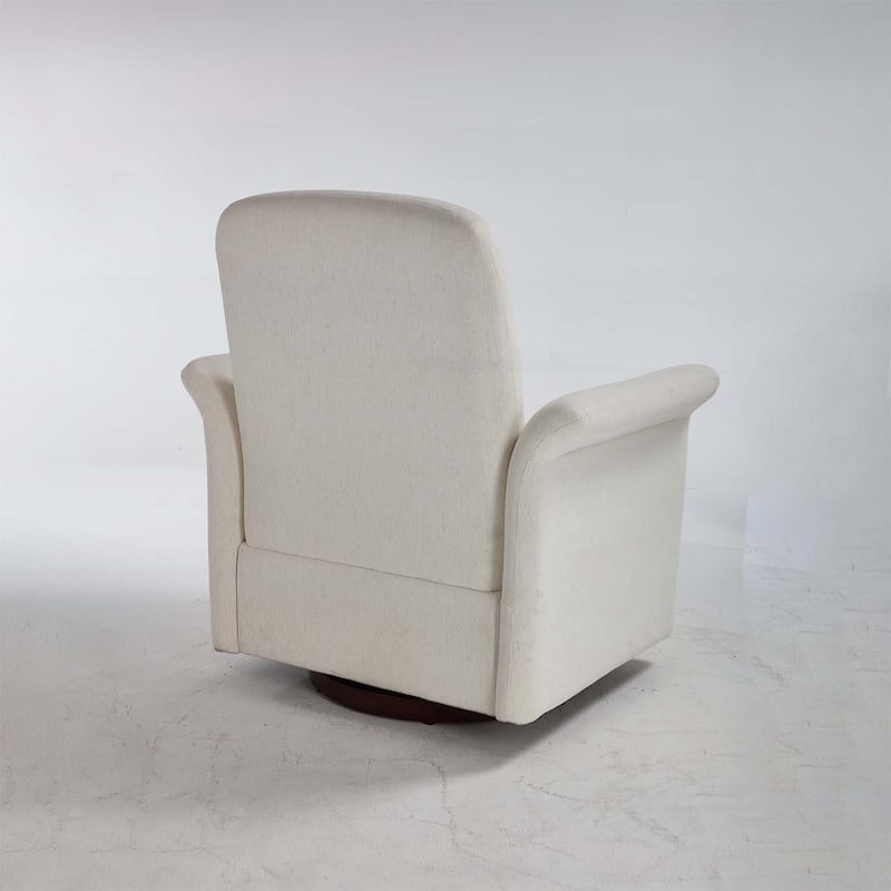 Swivel Accent Chair with Wood Base for Bedroom,Reading,and Living Room